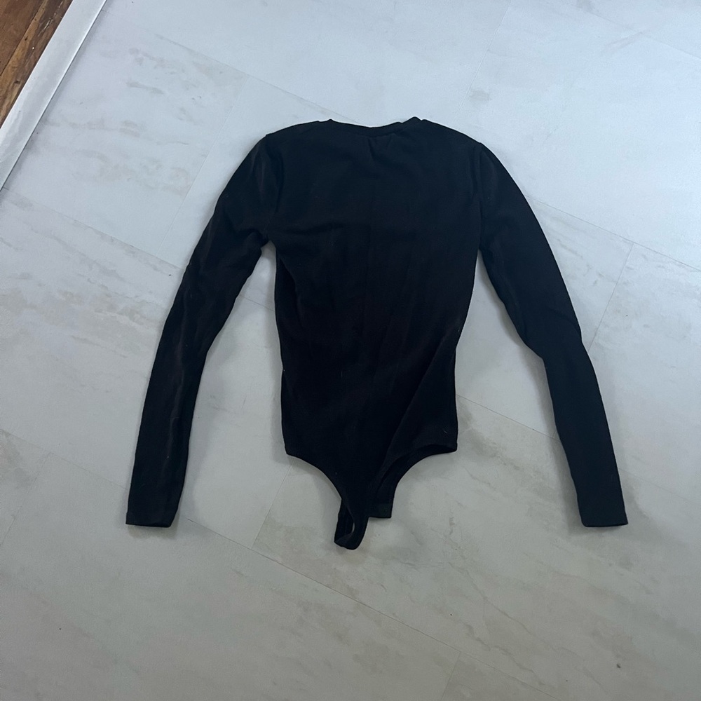 Madewell sweater bodysuit black size XXS